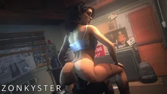 Nico tests out her riding skills Part 1 (black) [Zonkyster]