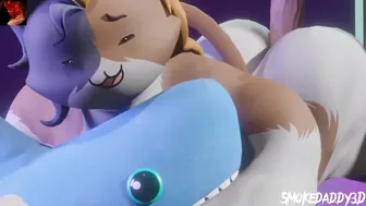 Meowscles gets Pumped by Horsecock