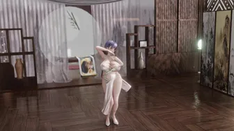 Flowers and moon in pairs