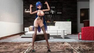 Honkai Impact Mei Raiden MMD Hentai 3D Dance Blue Hair