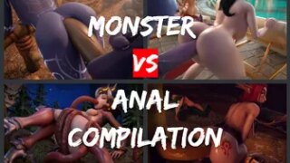 MONSTER vs ANAL – COMPILATION