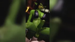 Skyrim- Futa Vibian riding