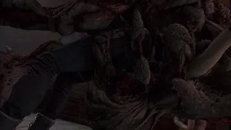 Feeling baby spiders spilling out of your pussy as giant spider fucks both holes