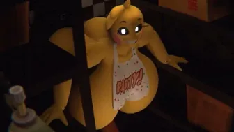 Toy Chica fucking in a closet