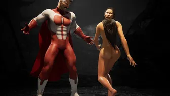 Kitana gets her neck broken by Omni Man