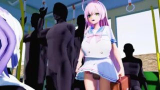 a normal day on a futanari train (part 2)
