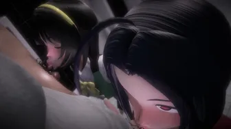 In the men’s restroom on the first basement floor of a certain building.