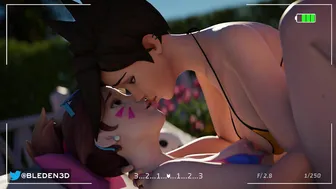 Dva & Tracer Kissing