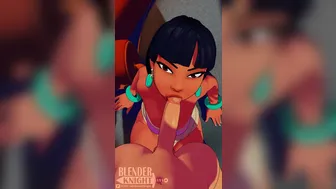 Chel getting a blowjob