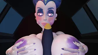 Glamrock Vengy and ballora enjoy christmas together [Commision from glamrock_vengy]