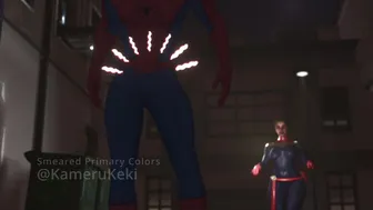 Captain Marvel fucks Spider-man