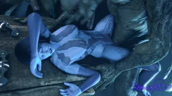 Cortana x Alien Monster [Beowulf1117]