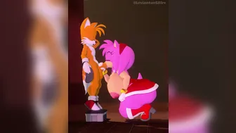 Amy sucking Tails
