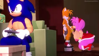 Amy sucking Tails – Behind Sonic’s back