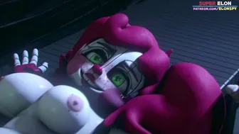 Circus Babe gets a facial