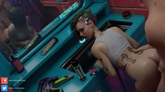 Judy getting ready for work