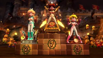 Mario Kart Podium Celebration (Bowsers Castle)[OnModel3d]