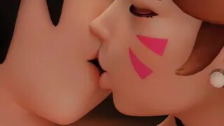 Mei & D.va Horny at the Pool [CuteGals]