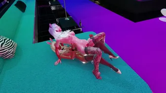 Futa catgirl enjoy futa bunny’s dick