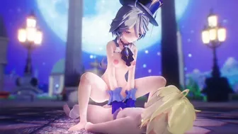 furina rides aether in the night