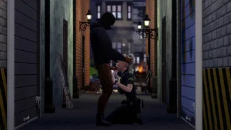 Hot female cop tackles and has sex with hooligan