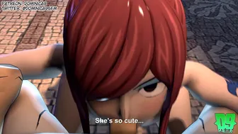 Erza Scarlet Trains two Recruits by Fucking them