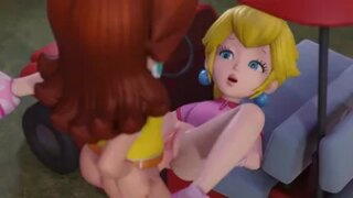 Peach Bets Her Pussy While Golfing (Clothed)[HipMinky]