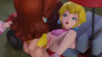 Peach Bets Her Pussy While Golfing (Clothed)[HipMinky]