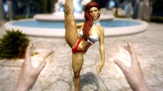 MOFF squirt on split pose 1080p