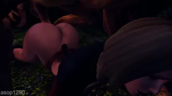 Skyrim Nari gets buttfucked by monsters