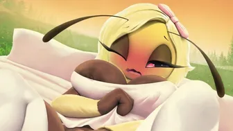 “Blossom Masturbation Animation” by ThousandFoldFeathers (2023) [No Audio | Loop]