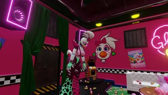 chica is too bored to stay still