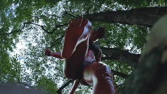 Giantess Karlach Stomping Kratos! [Animation]