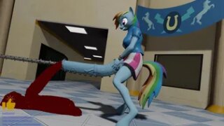 [Boldfinger42] Rainbow Dash Futa 1 w urethral insertion