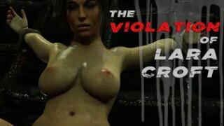 Lara Croft defeated and brutally punished [SteamOven3D]