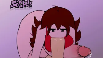 Girlfriend Giving her Boyfriend A Sloppy Blowjob~