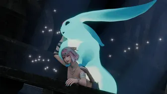 Carbuncle & Miqo’te Priestess