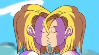 Android 18 selfcest kissing