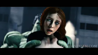 Hawkeye clips Black Widow