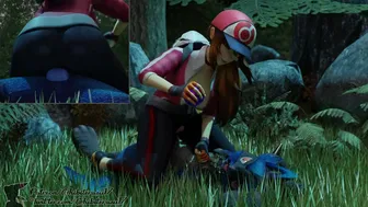 Lucario dominated by female trainer