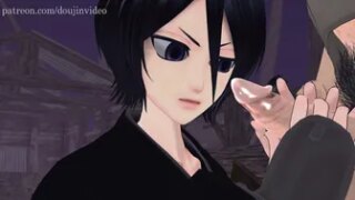 Kuchiki Rukia – Bleach – Handjob/blowjob – Short