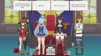 Strip Poker Night at the inventory Konosuba gangs is here