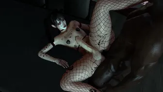 Goth futa femboy loves BBC