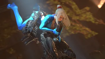 Samus Aran takes 69 from a Xenomorph (26regionsfm edit)