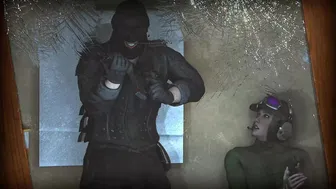 Ela motivates her recruit via bet to a difficult victory. [Trahao]