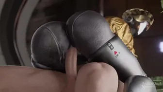 Left ballerina bot getting pounded from below [KristallDust]