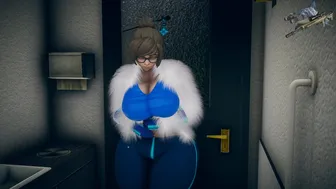 Mei Destroying The Bathroom (Front Angle) – [ElSharkoDiablo]