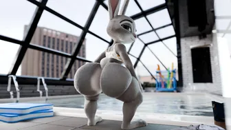 Judy’s pool-side visit