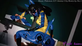 Blacked Lucario Reverse Cowgirl