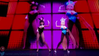 【R-18 MMD】 LUVORATORRRRRY! – Karin & Asuna